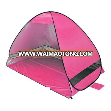 Portable Easy Pop Up Beach Stretch Fabric Sun Shade Tent Canopy pink