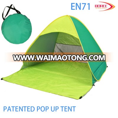 Get $500 Cou-pon EN-71 Fabric 2 Person New Baby Party Automatic Pop Up Custom Beach Tent, Camping Popup Tent